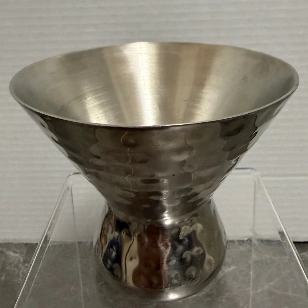 American Metalcraft Hammered Stainless Steel Martini Cup Cocktail Olive Bowl MCM